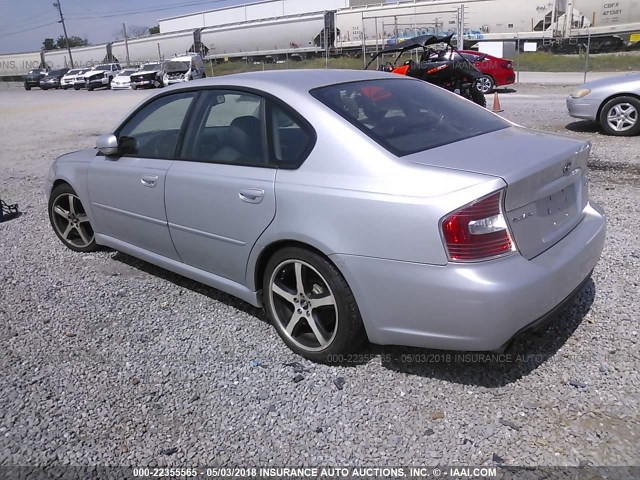 4S3BL676164200304 - 2006 SUBARU LEGACY GT LIMITED SILVER photo 3