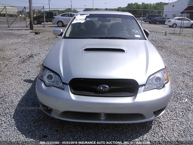 4S3BL676164200304 - 2006 SUBARU LEGACY GT LIMITED SILVER photo 6