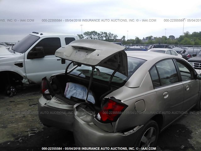 1G8AL55F66Z116386 - 2006 SATURN ION LEVEL 3 GOLD photo 4