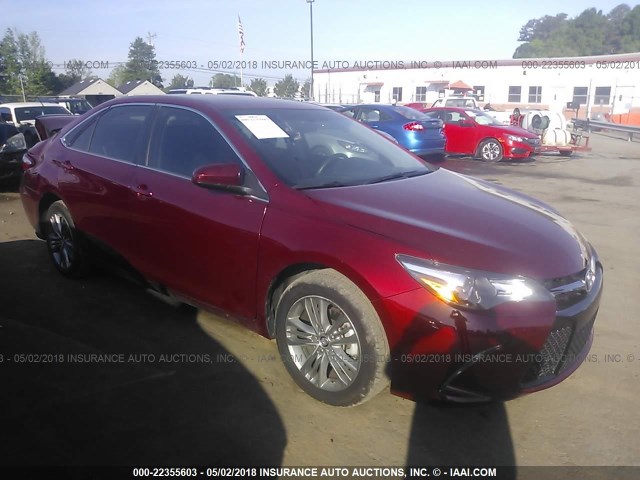 4T1BF1FKXGU514636 - 2016 TOYOTA CAMRY LE/XLE/SE/XSE BURGUNDY photo 1