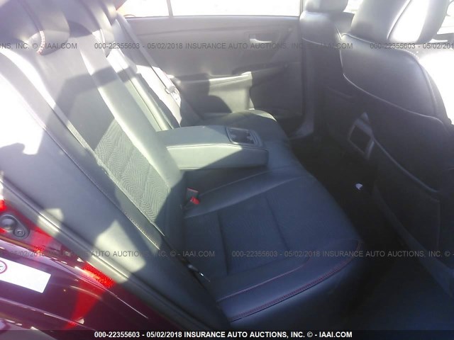 4T1BF1FKXGU514636 - 2016 TOYOTA CAMRY LE/XLE/SE/XSE BURGUNDY photo 8