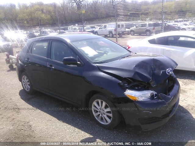 2T1KU40EX9C090583 - 2009 TOYOTA COROLLA MATRIX  BLACK photo 1