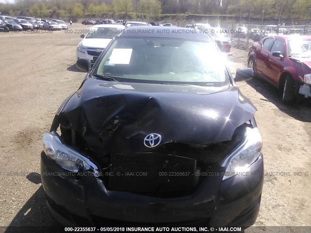 2T1KU40EX9C090583 - 2009 TOYOTA COROLLA MATRIX  BLACK photo 6