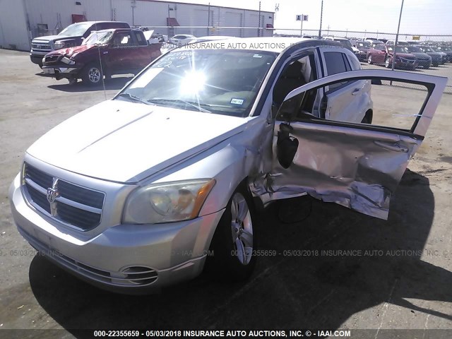 1B3CB4HA0AD562603 - 2010 DODGE CALIBER SXT SILVER photo 2