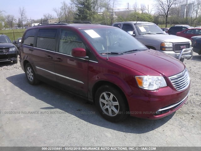 2C4RC1BG4DR525539 - 2013 CHRYSLER TOWN & COUNTRY TOURING RED photo 1