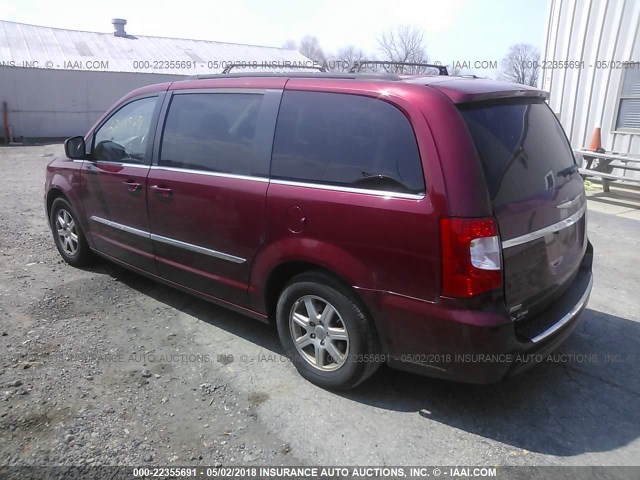2C4RC1BG4DR525539 - 2013 CHRYSLER TOWN & COUNTRY TOURING RED photo 3