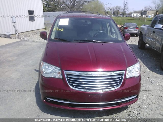 2C4RC1BG4DR525539 - 2013 CHRYSLER TOWN & COUNTRY TOURING RED photo 6