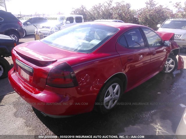 2G2WP552071207746 - 2007 PONTIAC GRAND PRIX RED photo 4