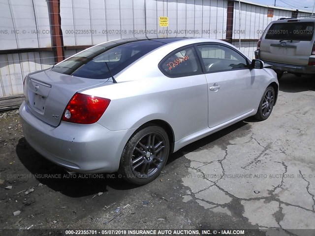 JTKDE177570202153 - 2007 TOYOTA SCION TC 银色 照片 4
