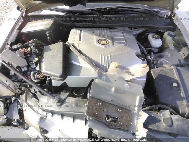 1G6DM57T060192681 - 2006 CADILLAC CTS GOLD photo 10