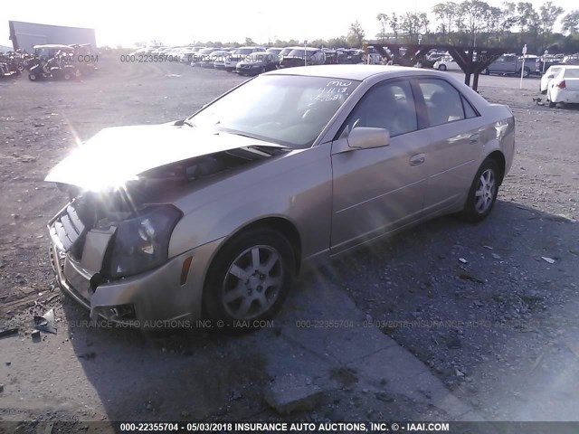 1G6DM57T060192681 - 2006 CADILLAC CTS GOLD photo 2