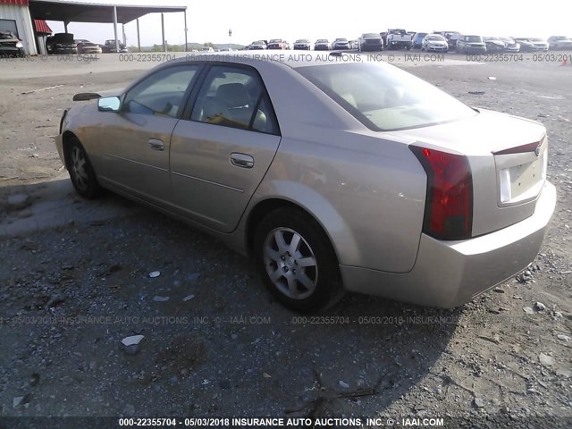 1G6DM57T060192681 - 2006 CADILLAC CTS GOLD photo 3