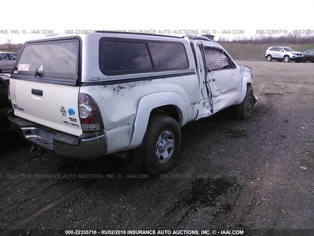 5TEUU42NX9Z602164 - 2009 TOYOTA TACOMA ACCESS CAB Ақ фото 4