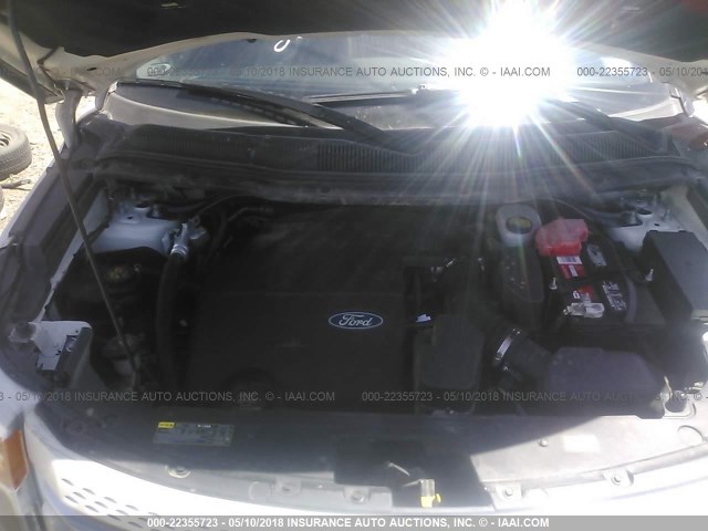 1FMHK7F83CGA86589 - 2012 FORD EXPLORER LIMITED 白色 照片 10