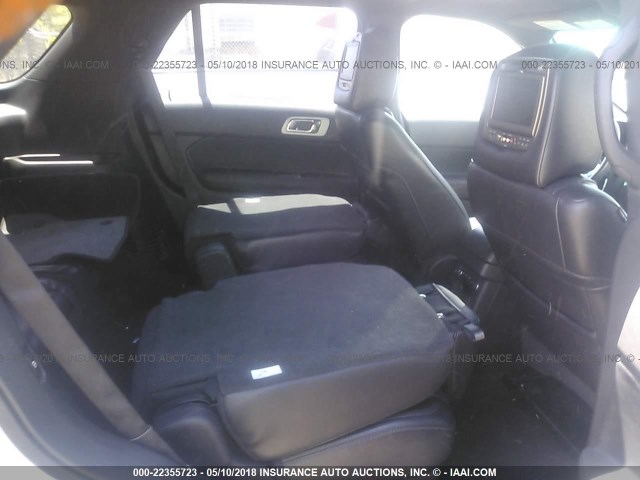 1FMHK7F83CGA86589 - 2012 FORD EXPLORER LIMITED 白色 照片 8