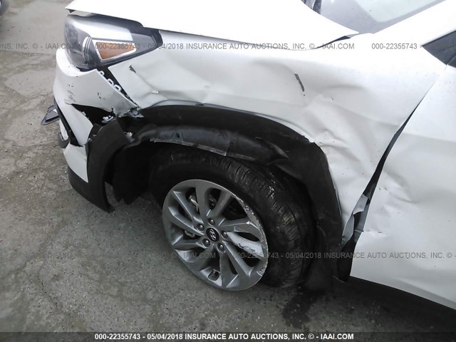 KM8J23A48HU569356 - 2017 HYUNDAI TUCSON SE WHITE photo 6