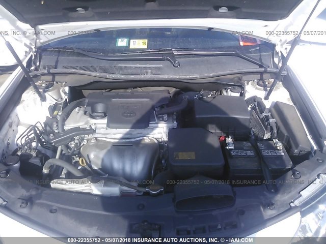 4T1BF1FK2EU727450 - 2014 TOYOTA CAMRY L/SE/LE/XLE 白色 照片 10