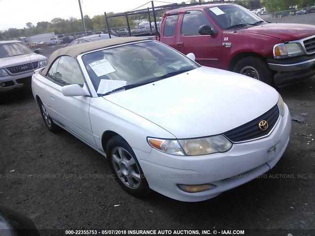 2T1FF28P22C593505 - 2002 TOYOTA CAMRY SOLARA SE/SLE WHITE photo 1