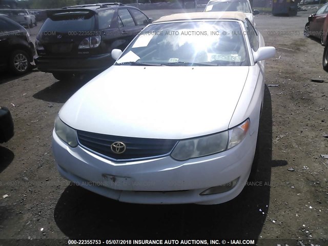 2T1FF28P22C593505 - 2002 TOYOTA CAMRY SOLARA SE/SLE WHITE photo 6