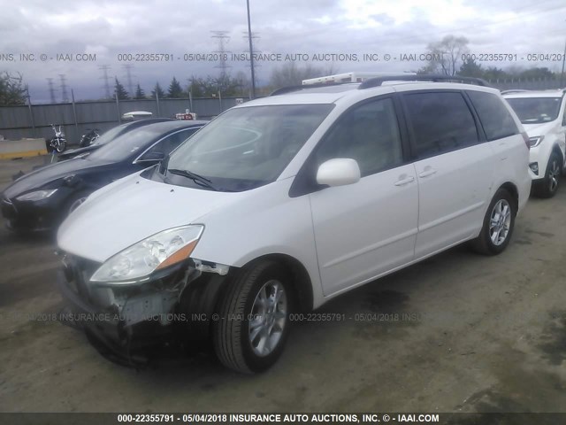 5TDZA22C76S488716 - 2006 TOYOTA SIENNA XLE/XLE LIMITED WHITE photo 2