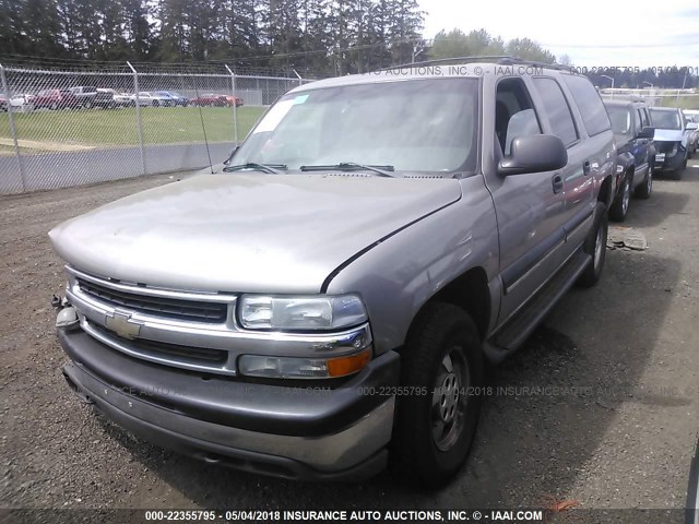 1GNFK16Z52J106285 - 2002 CHEVROLET SUBURBAN K1500 TAN photo 2