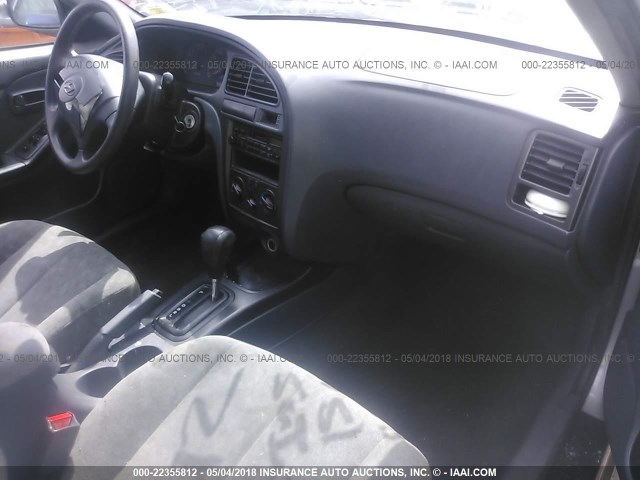 KMHDN45D63U700975 - 2003 HYUNDAI ELANTRA GLS/GT SILVER photo 5