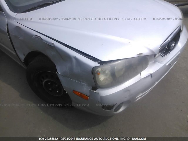 KMHDN45D63U700975 - 2003 HYUNDAI ELANTRA GLS/GT SILVER photo 6