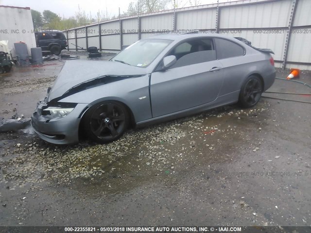 WBAKG7C5XBE263720 - 2011 BMW 335 I GRAY photo 2