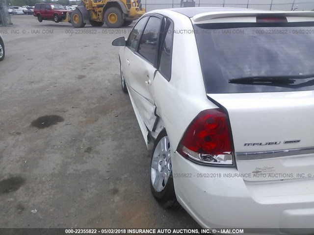 1G1ZT61836F290111 - 2006 CHEVROLET MALIBU MAXX LT WHITE photo 6