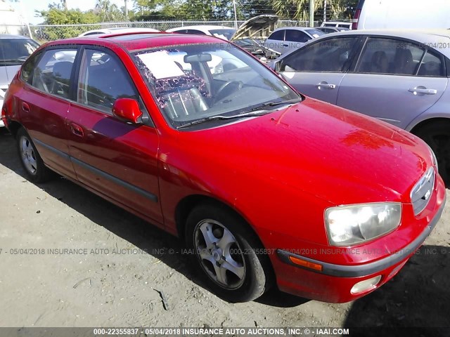 KMHDN55D83U100965 - 2003 HYUNDAI ELANTRA GLS/GT RED photo 1