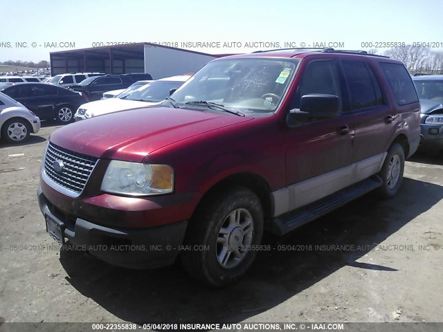 1FMPU16L64LA65316 - 2004 FORD EXPEDITION XLT RED photo 2