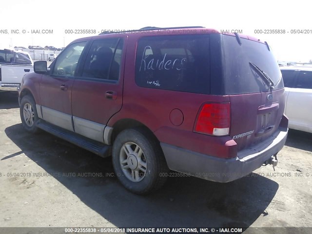 1FMPU16L64LA65316 - 2004 FORD EXPEDITION XLT RED photo 3