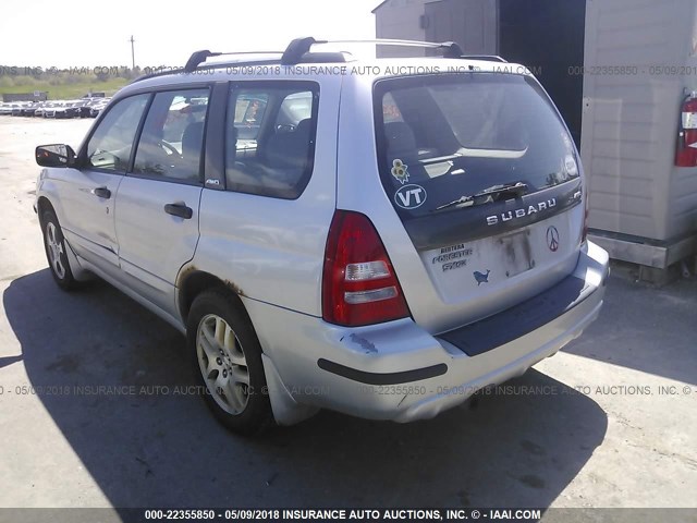 JF1SG65653H717557 - 2003 SUBARU FORESTER 2.5XS Сұр фото 3