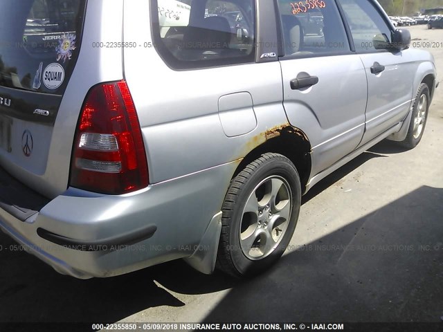 JF1SG65653H717557 - 2003 SUBARU FORESTER 2.5XS GRAY photo 6