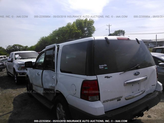 1FMPU16L54LB65391 - 2004 FORD EXPEDITION XLT WHITE photo 3