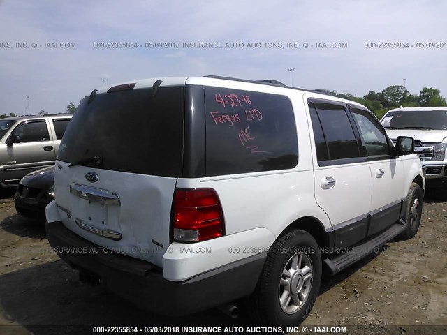 1FMPU16L54LB65391 - 2004 FORD EXPEDITION XLT WHITE photo 4