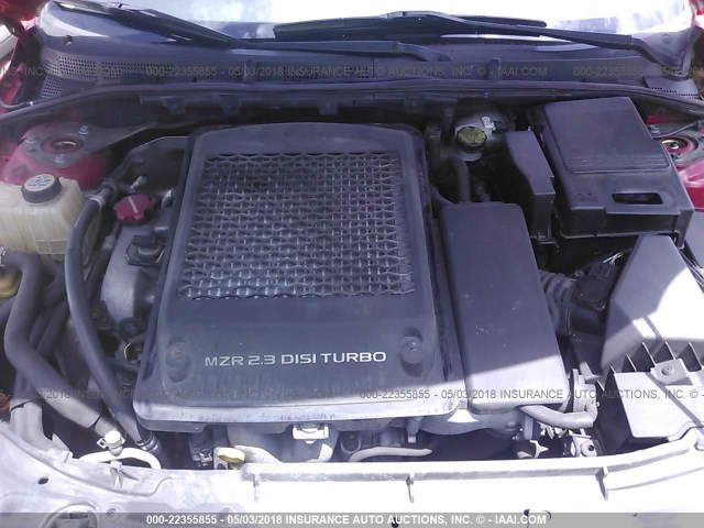 JM1BK34L291221714 - 2009 MAZDA SPEED 3 RED photo 10