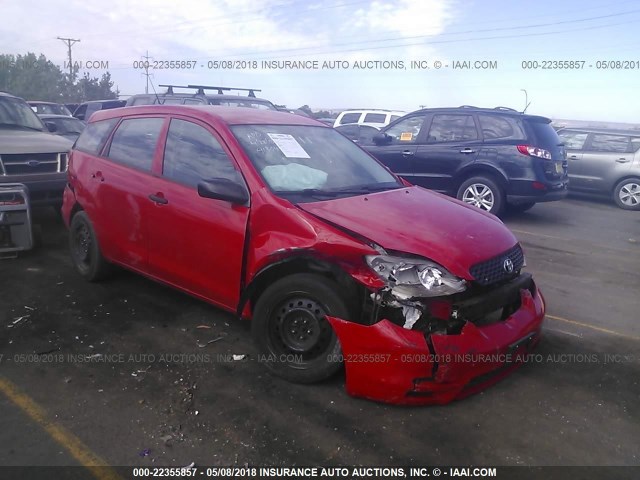 2T1KR32E54C224742 - 2004 TOYOTA COROLLA MATRIX XR RED photo 1