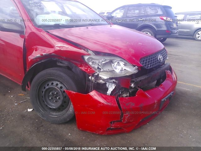 2T1KR32E54C224742 - 2004 TOYOTA COROLLA MATRIX XR RED photo 6