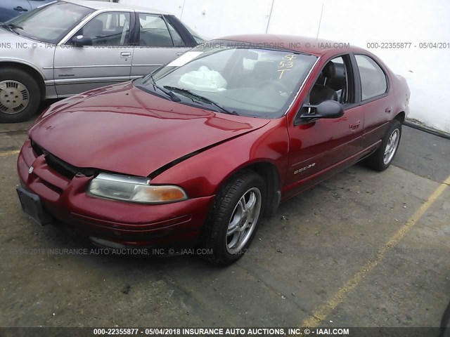 1B3EJ56H4YN250015 - 2000 DODGE STRATUS ES RED photo 2