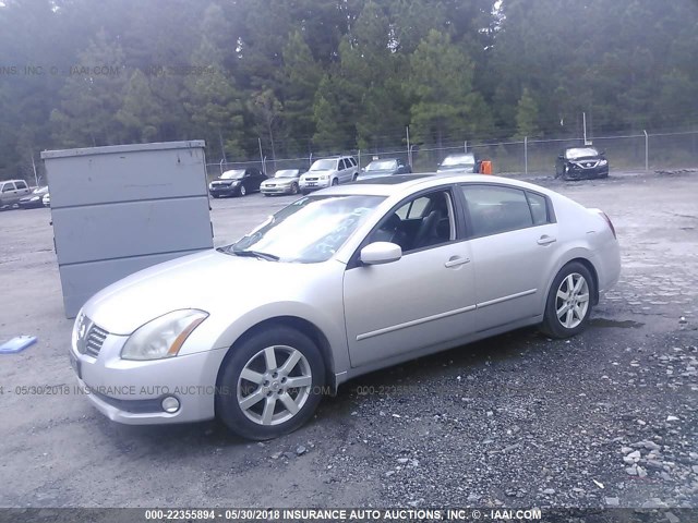 1N4BA41E44C923079 - 2004 NISSAN MAXIMA SE/SL SILVER photo 2