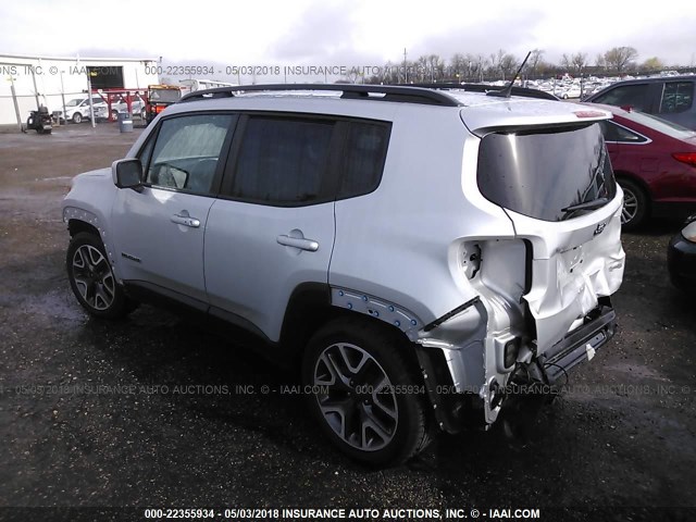 ZACCJABT7GPC47673 - 2016 JEEP RENEGADE LATITUDE WHITE photo 3