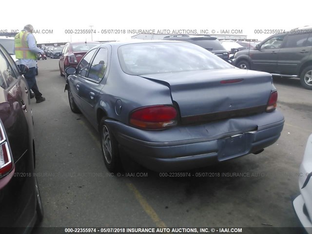 1B3EJ56H0SN569418 - 1995 DODGE STRATUS ES BLUE photo 3