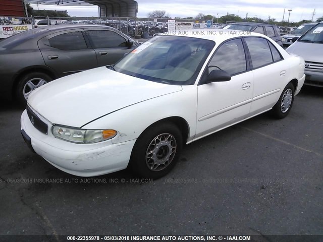 2G4WS52J331238534 - 2003 BUICK CENTURY CUSTOM WHITE photo 2