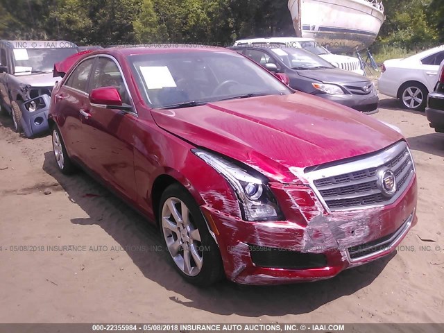 1G6AH5R36D0116836 - 2013 CADILLAC ATS LUXURY RED photo 1