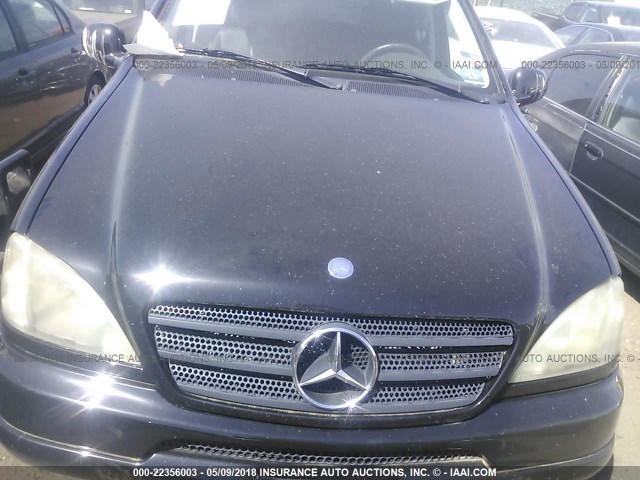 4JGAB72E81A276272 - 2001 MERCEDES-BENZ ML 430 BLACK photo 6