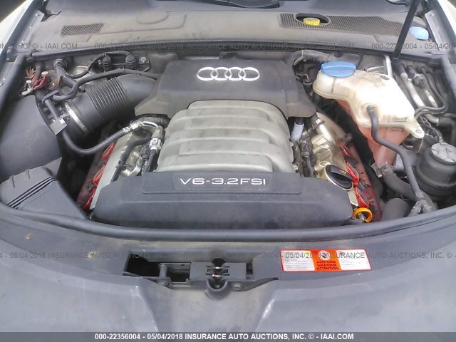 WAUDG74F96N057875 - 2006 AUDI A6 3.2 QUATTRO GRAY photo 10