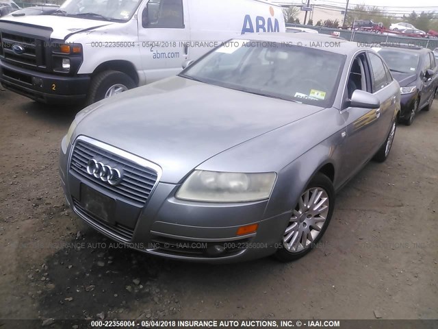 WAUDG74F96N057875 - 2006 AUDI A6 3.2 QUATTRO GRAY photo 2