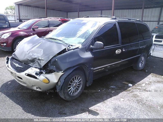 1C4GP64LXYB682919 - 2000 CHRYSLER TOWN & COUNTRY LIMITED BLACK photo 2