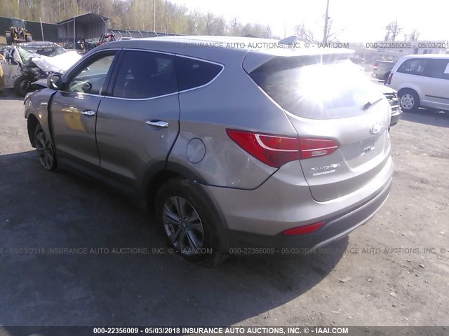 5XYZTDLB7GG374581 - 2016 HYUNDAI SANTA FE SPORT  GRAY photo 3